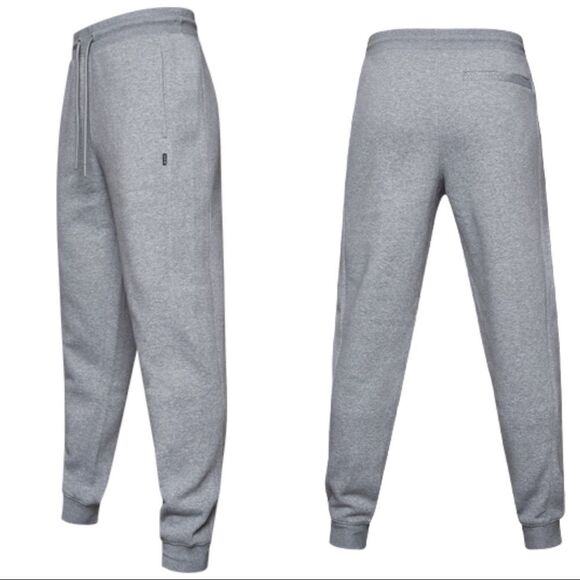 CSG Cuffed Fleece Pants in Heather Gray - Picture 1 of 8